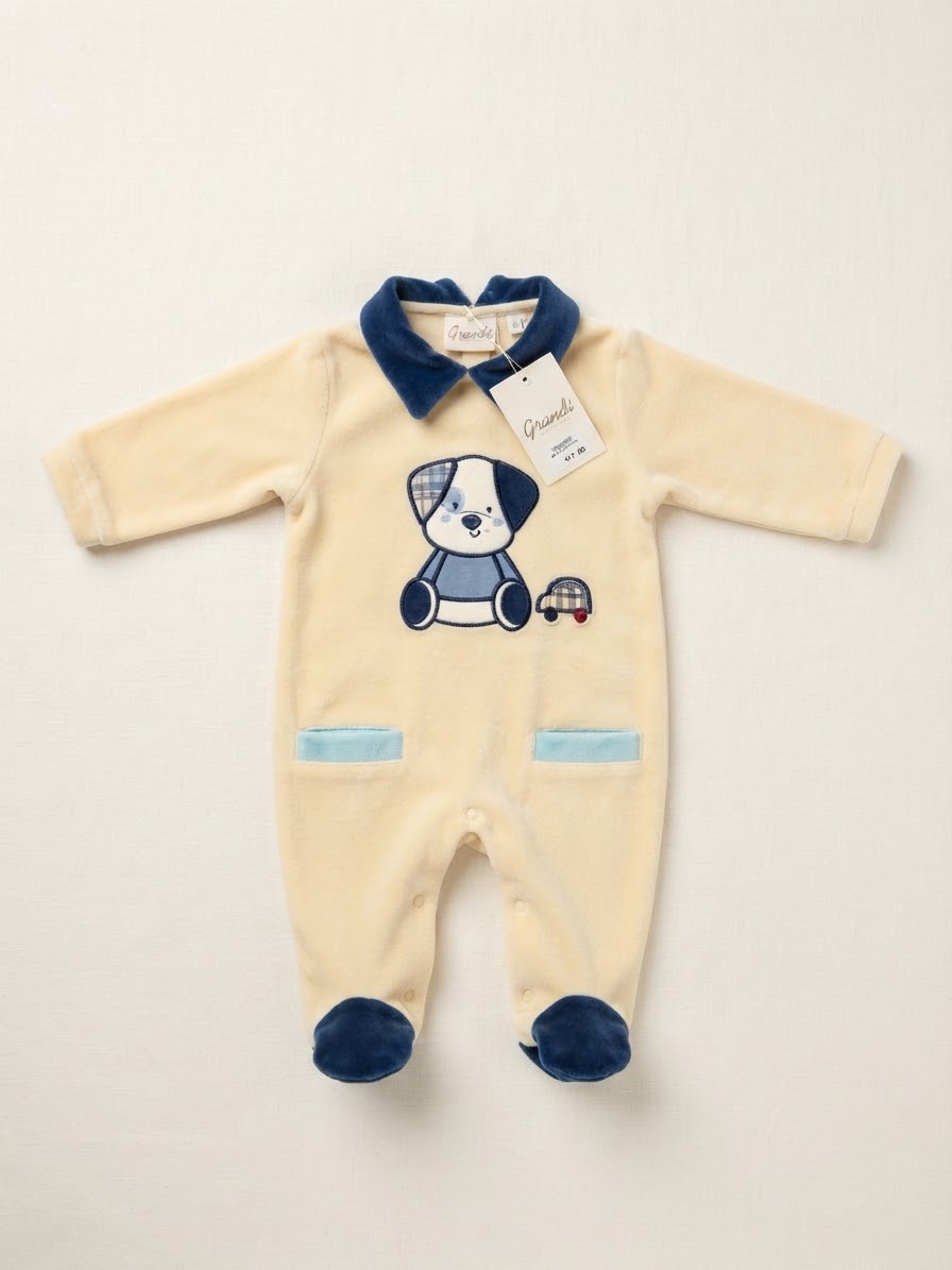 Tutina neonato 0109 ciniglia Giubebè