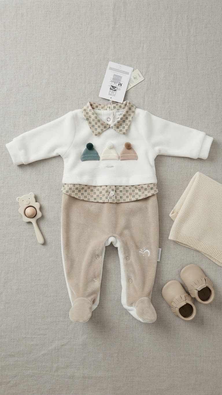 Tutina in ciniglia neonata MELANIE