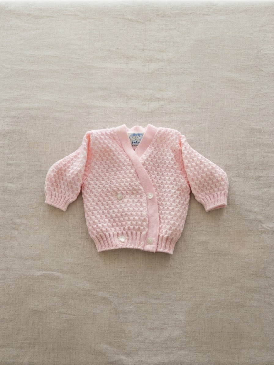 INCROCIATINO GOLFINO NEONATO LANA la rocca rosa