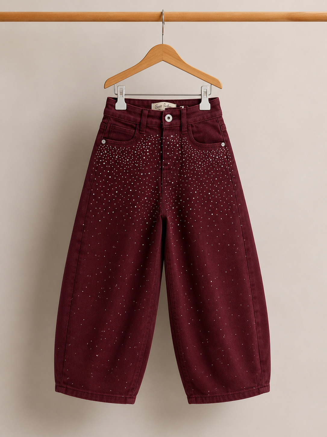 Jeans balloon strass
