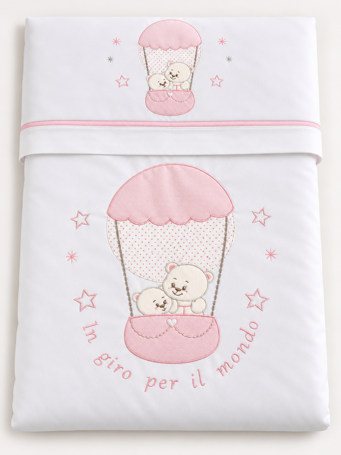 Coordinato Lettino Neonato – 6 Pezzi Dolci sogni mongolfiera