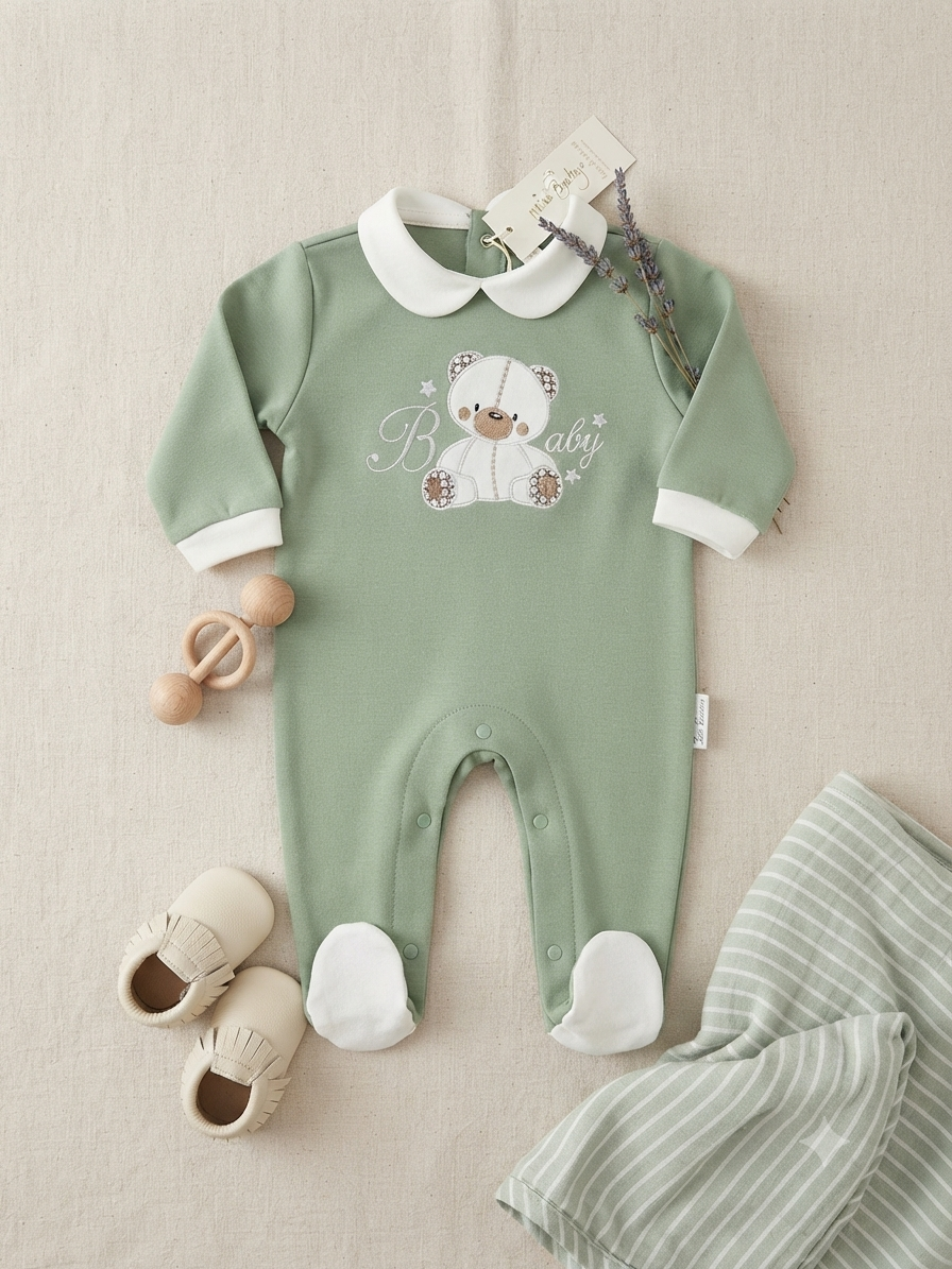 Tutina in caldo cotone neonato LES JOLIE baby teddy