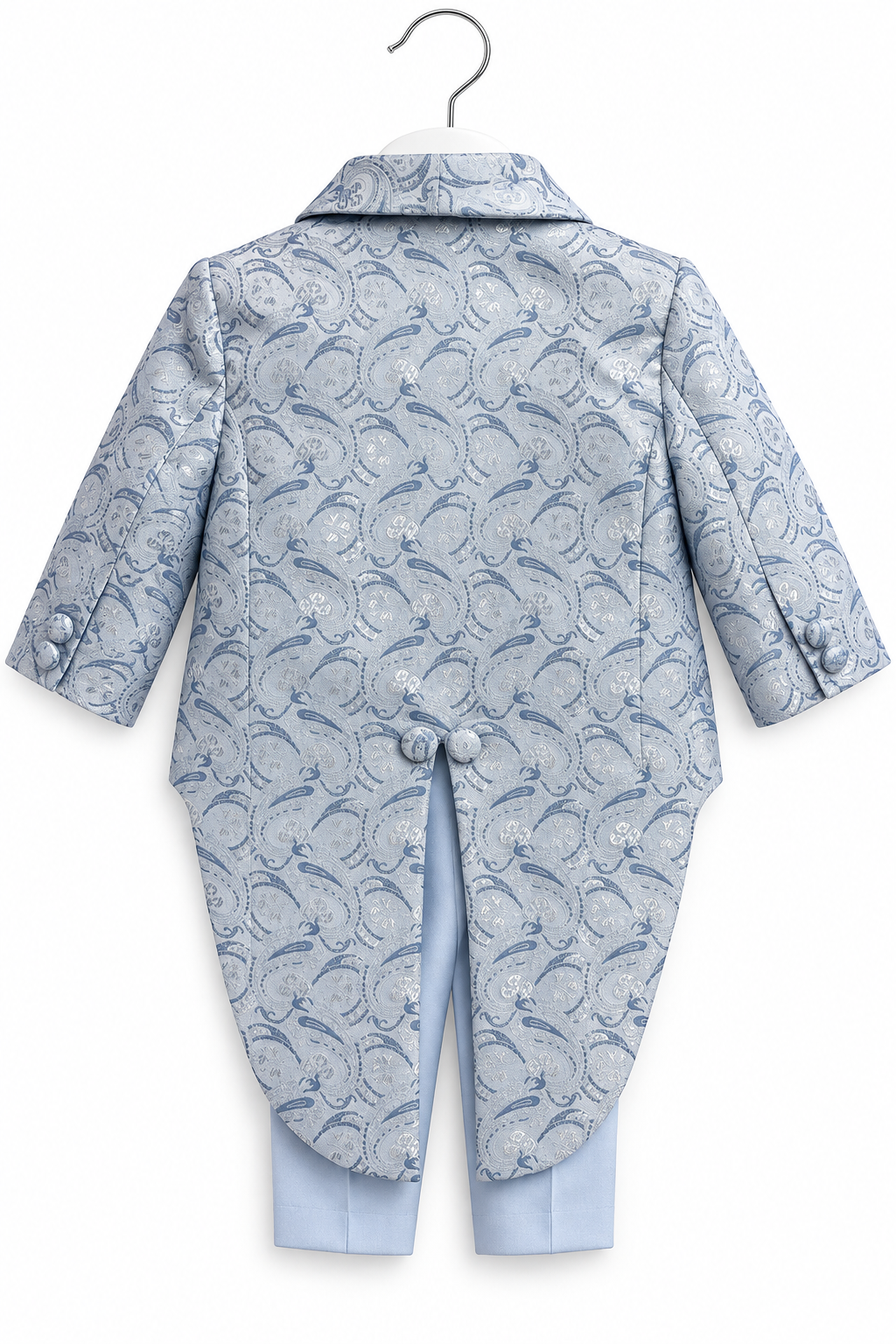 Completo Elegante Neonato con Giacca Fantasia e Papillon
