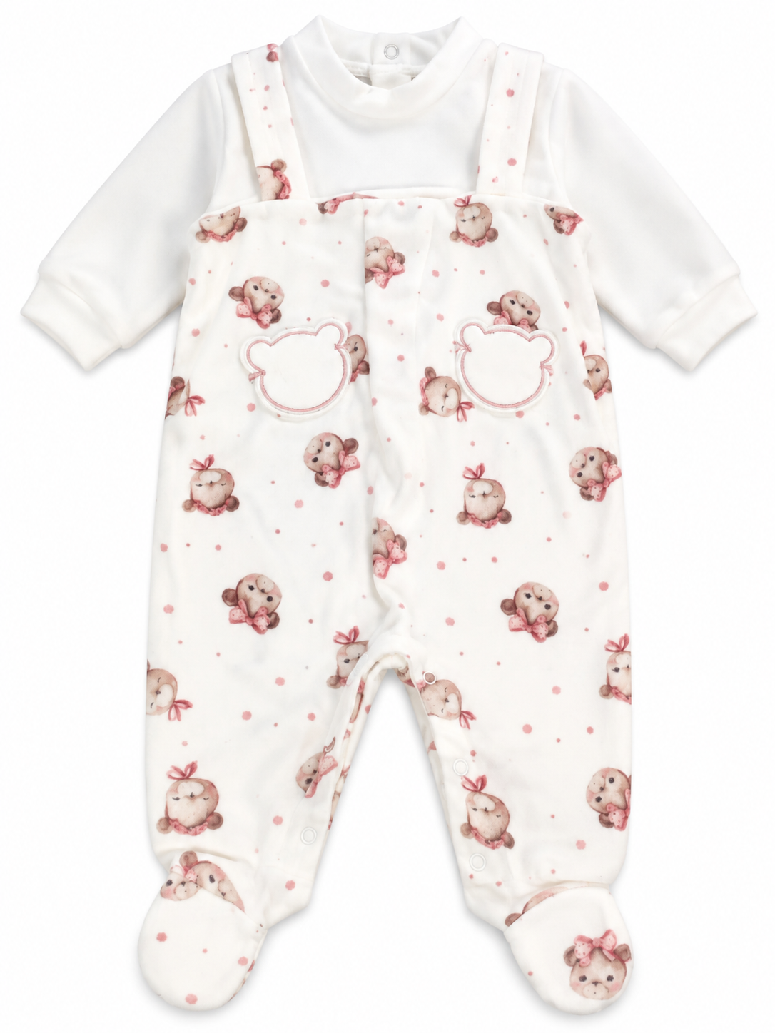 Tutina in caldo cotone neonata caldo cotone pastello