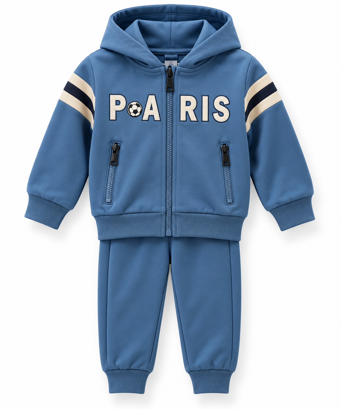 Tuta bimbo paris con zip e cappuccio
