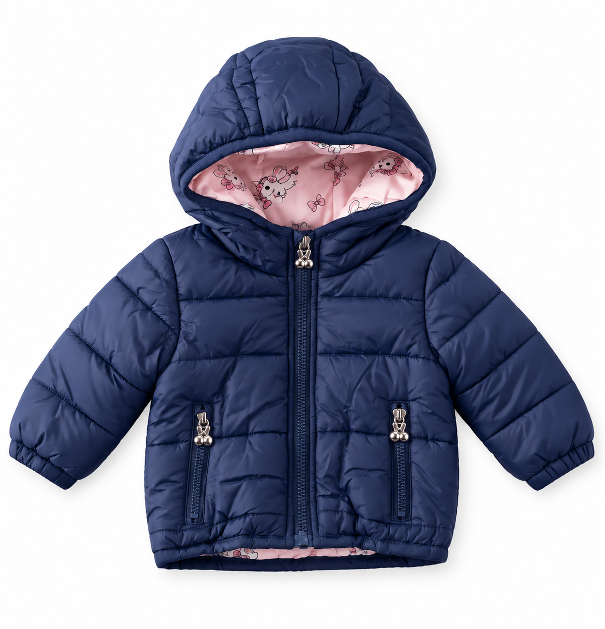 Giubbotto 100grammi neonata reversibile unicorno