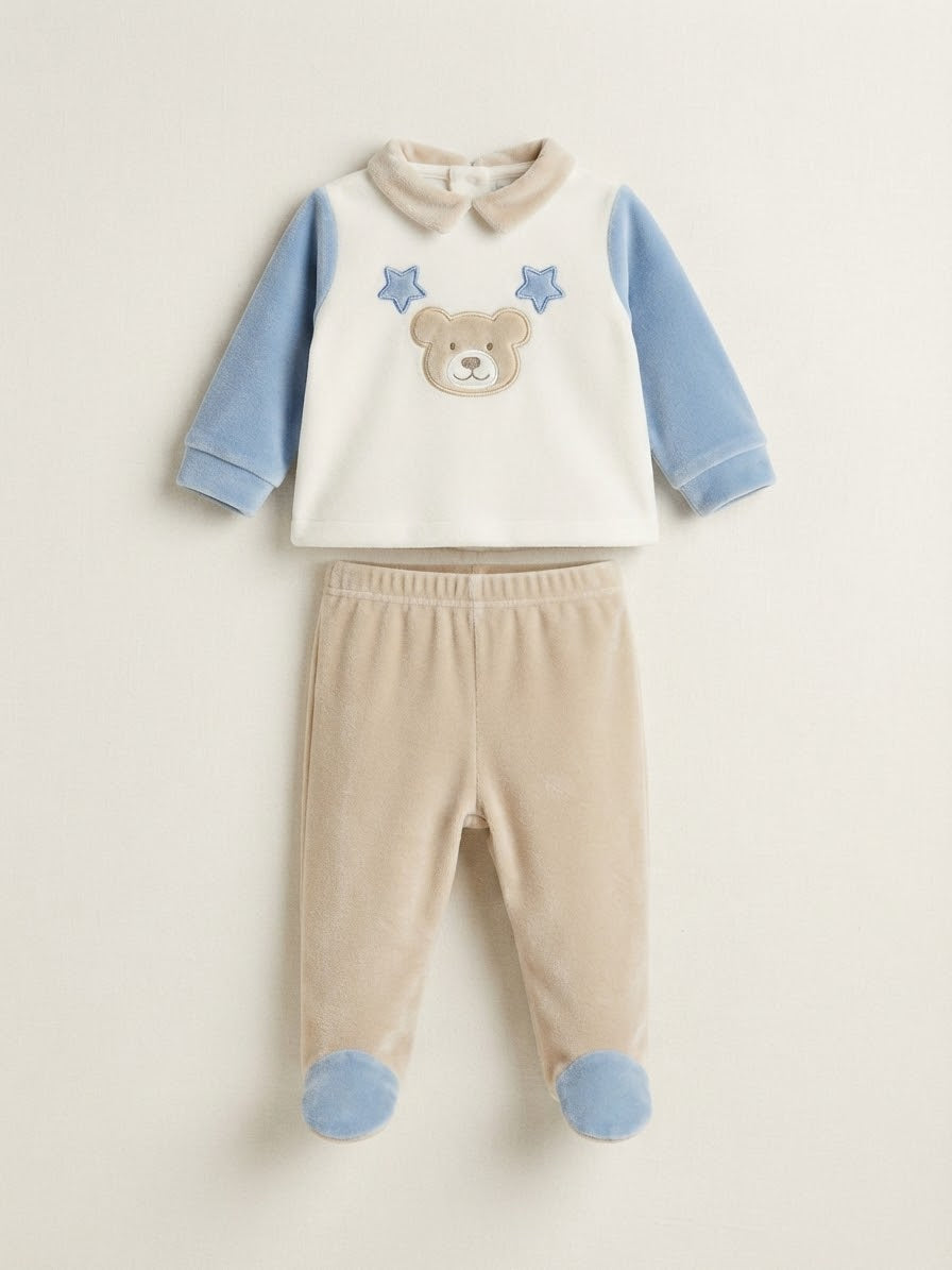 Completo clinico in ciniglia neonata Batuffolini teddy