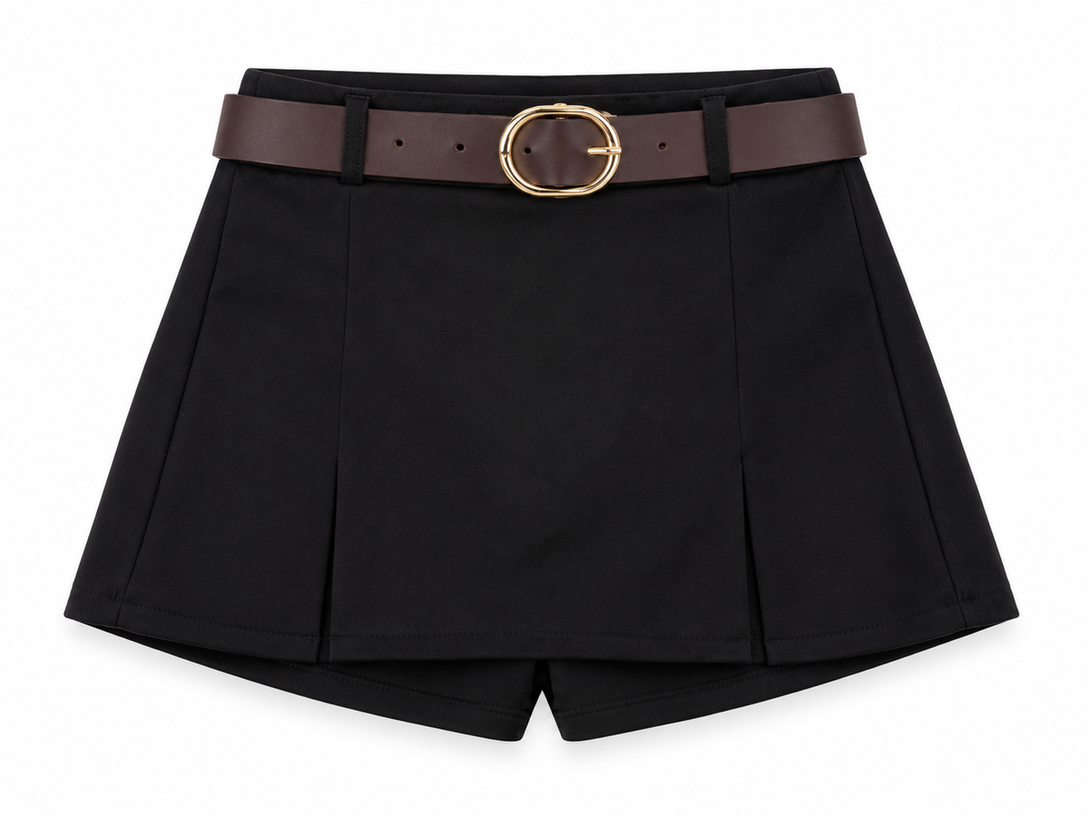 PantaGonna nero con cintura bambina