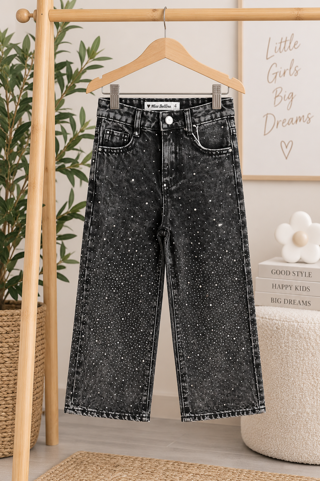 Pantalone bimba strass 7022