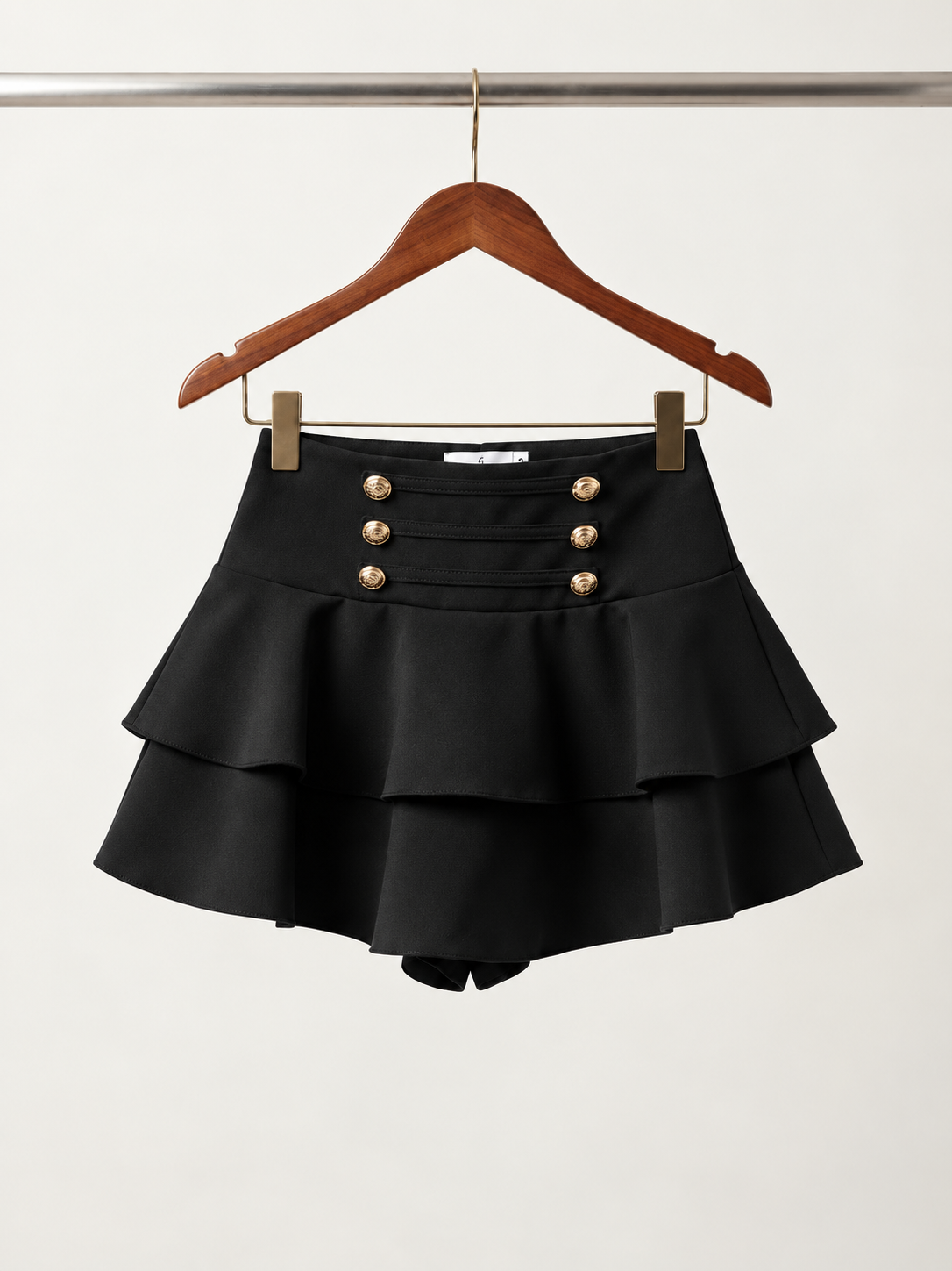 Shorts Gonna a Balze con Bottoni Oro 34084