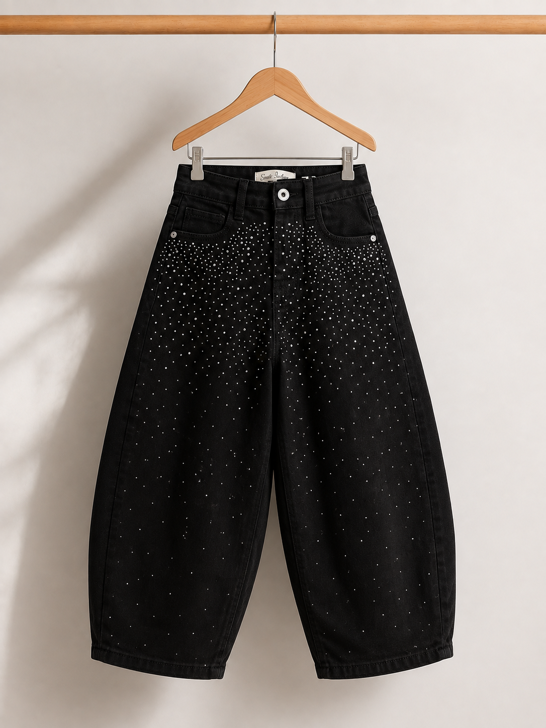 Jeans balloon strass