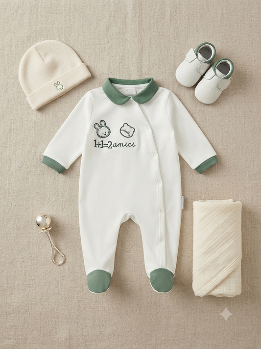 Tutina in caldo cotone neonato LES JOLIE