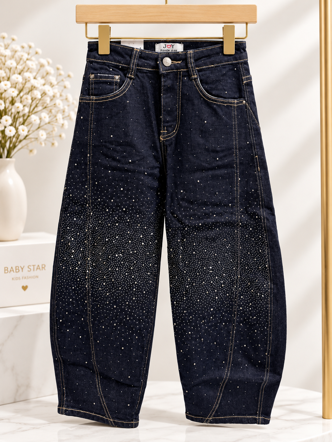 Jeans strass ballon 7930