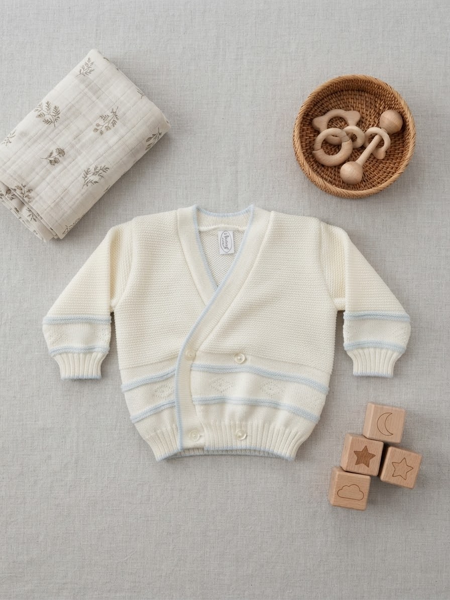 INCROCIATINO GOLFINO NEONATO LANA nancy baby