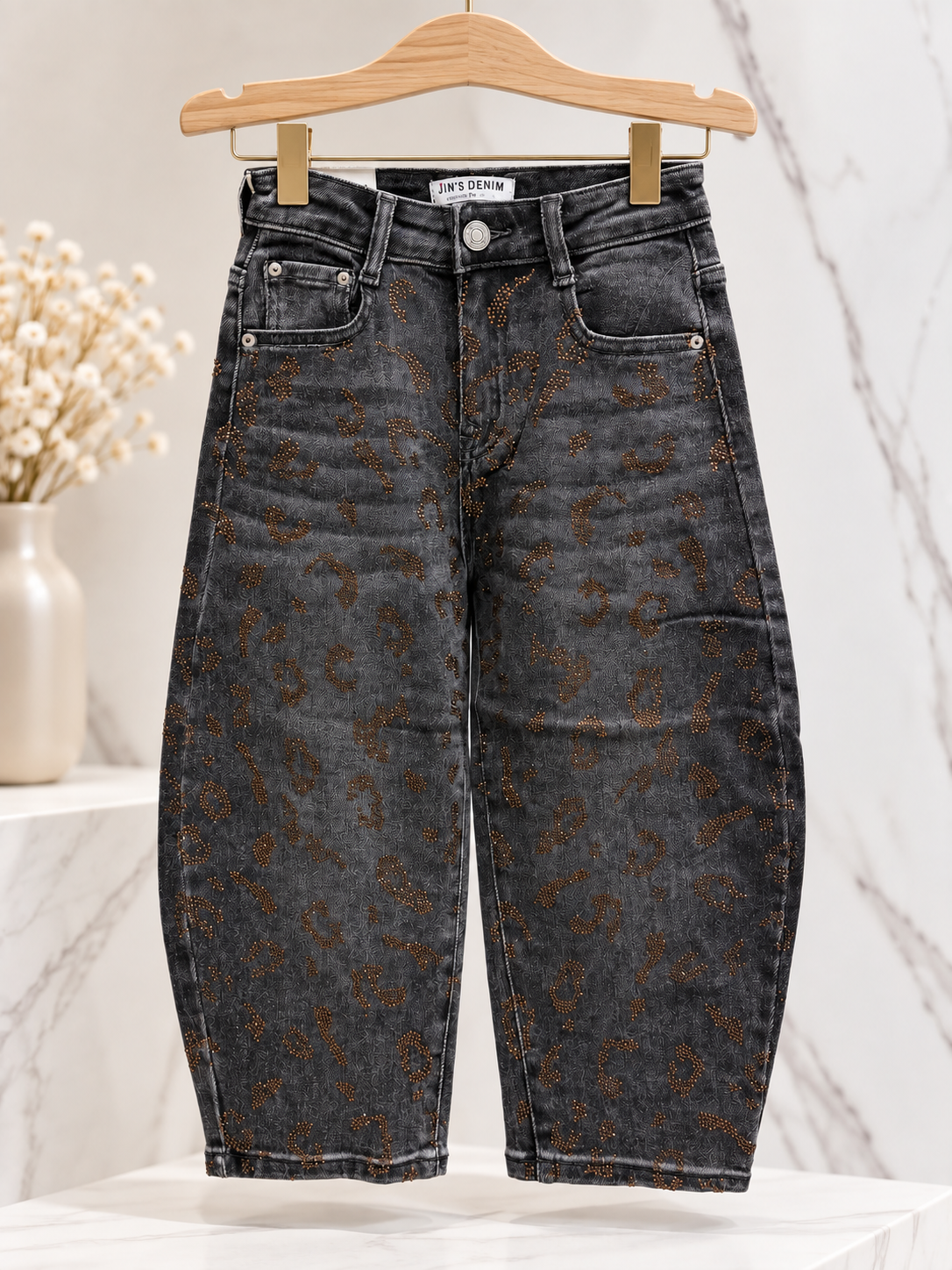 Jeans ballon animalier HM25