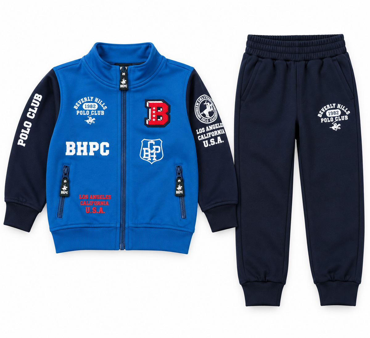 Tuta Bambino POLO Sportiva Felpata con Felpa e Pantalone 0033