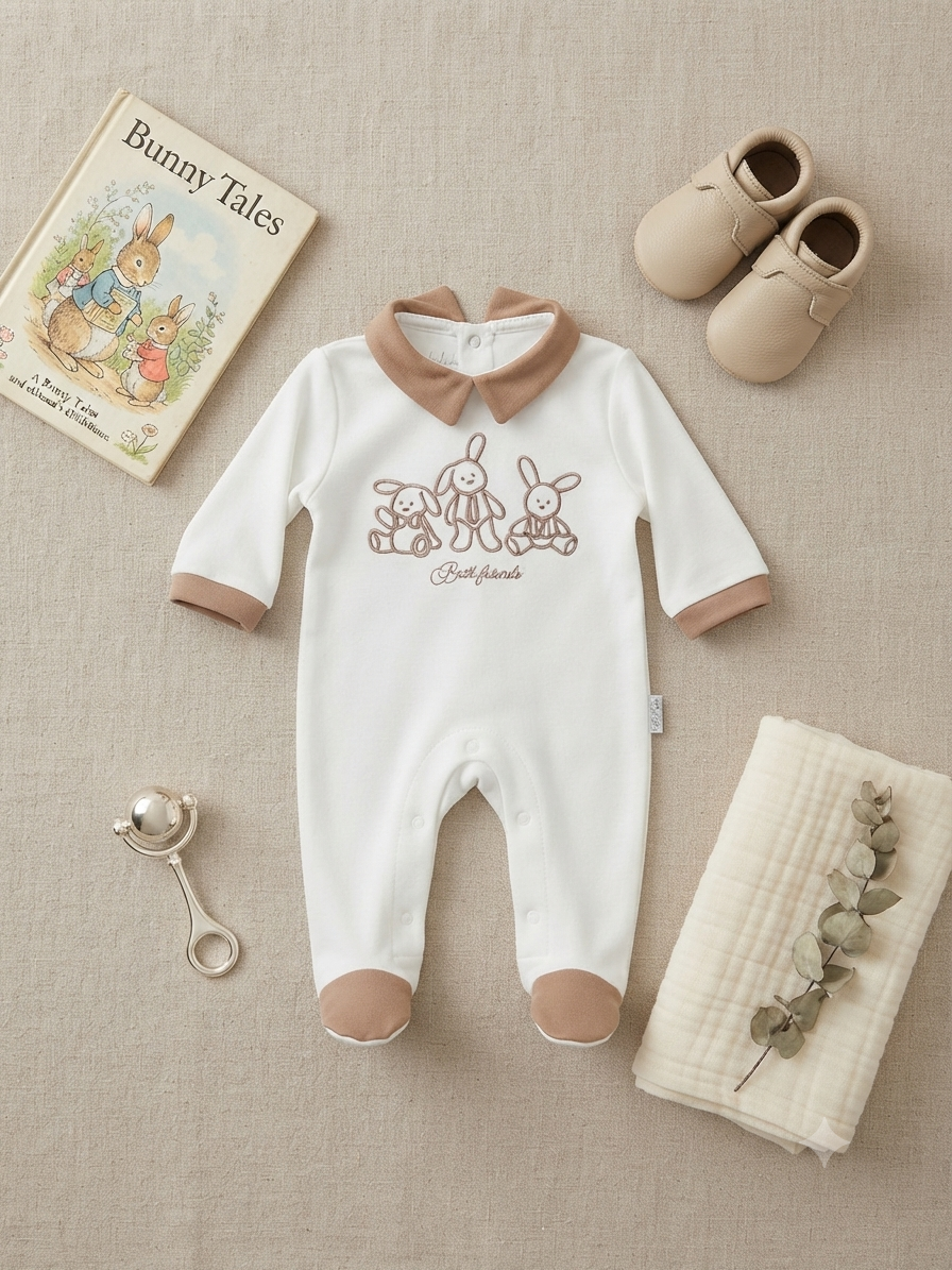 Tutina in caldo cotone neonato LES JOLIE