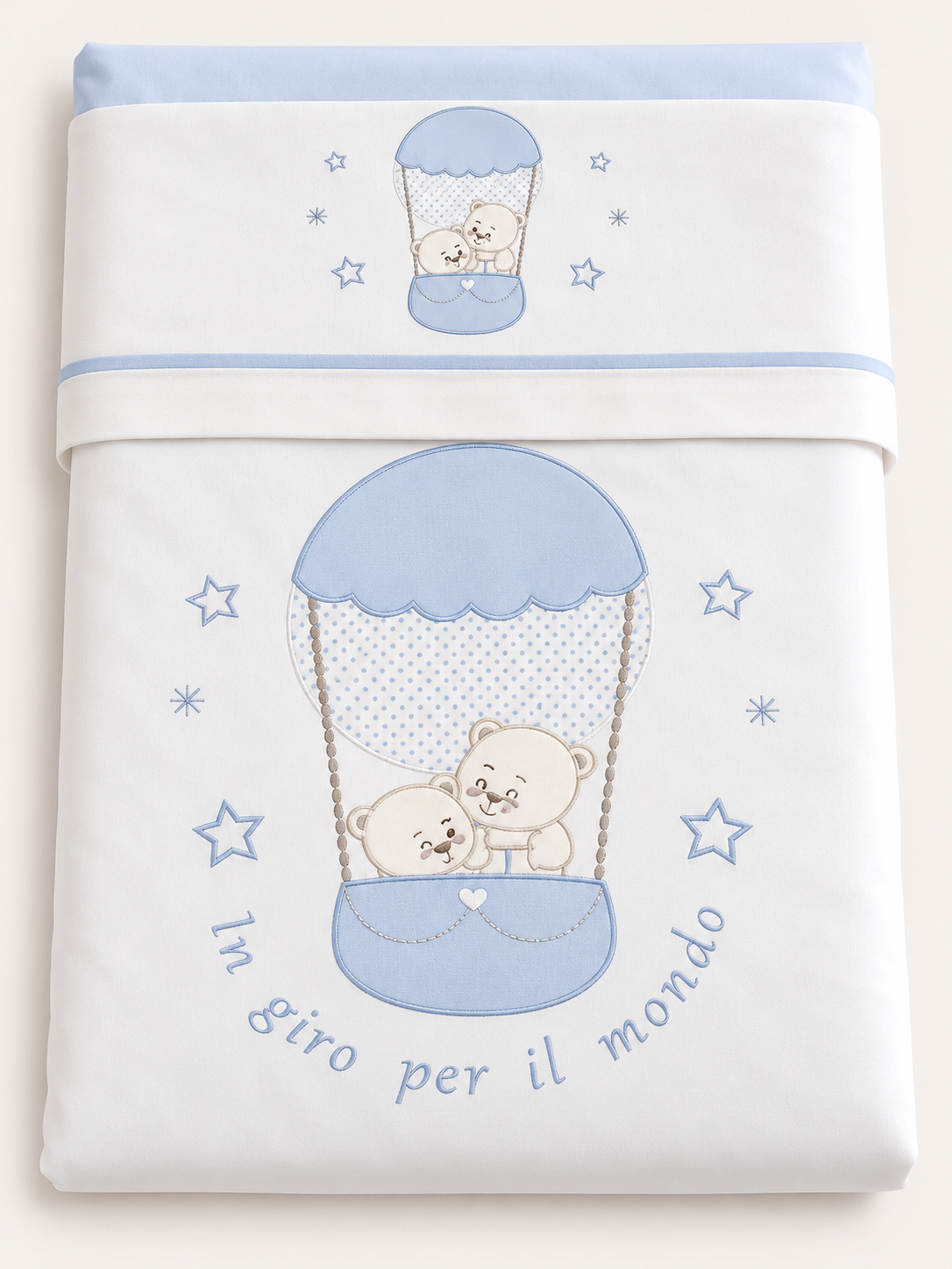 Coordinato Lettino Neonato – 6 Pezzi Dolci sogni mongolfiera