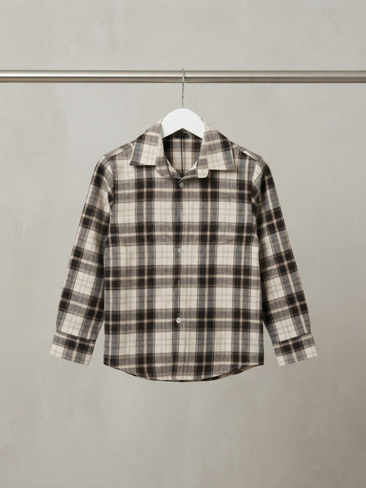 Camicia a quadri neutra da bambino