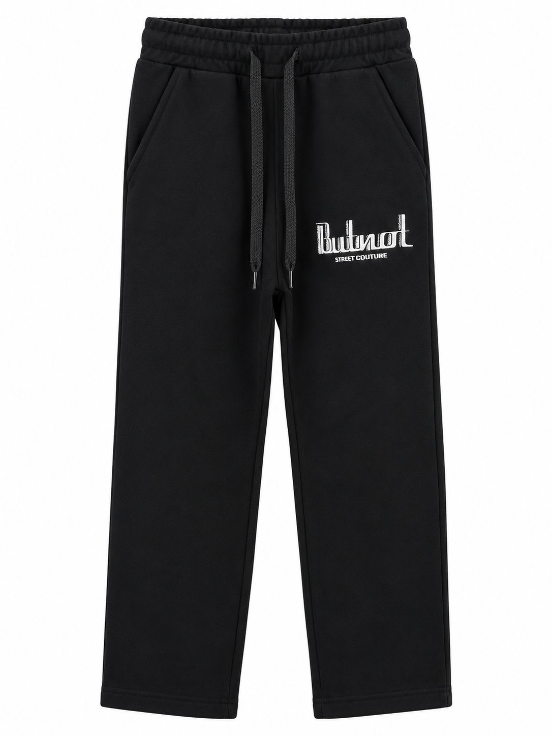 Pantalone tuta but Not in cotone garzato fondo largo