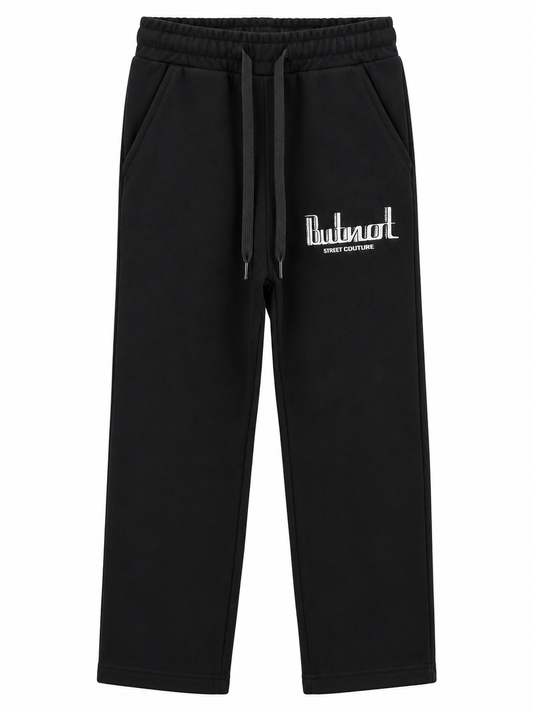 Pantalone tuta but Not in cotone garzato fondo largo