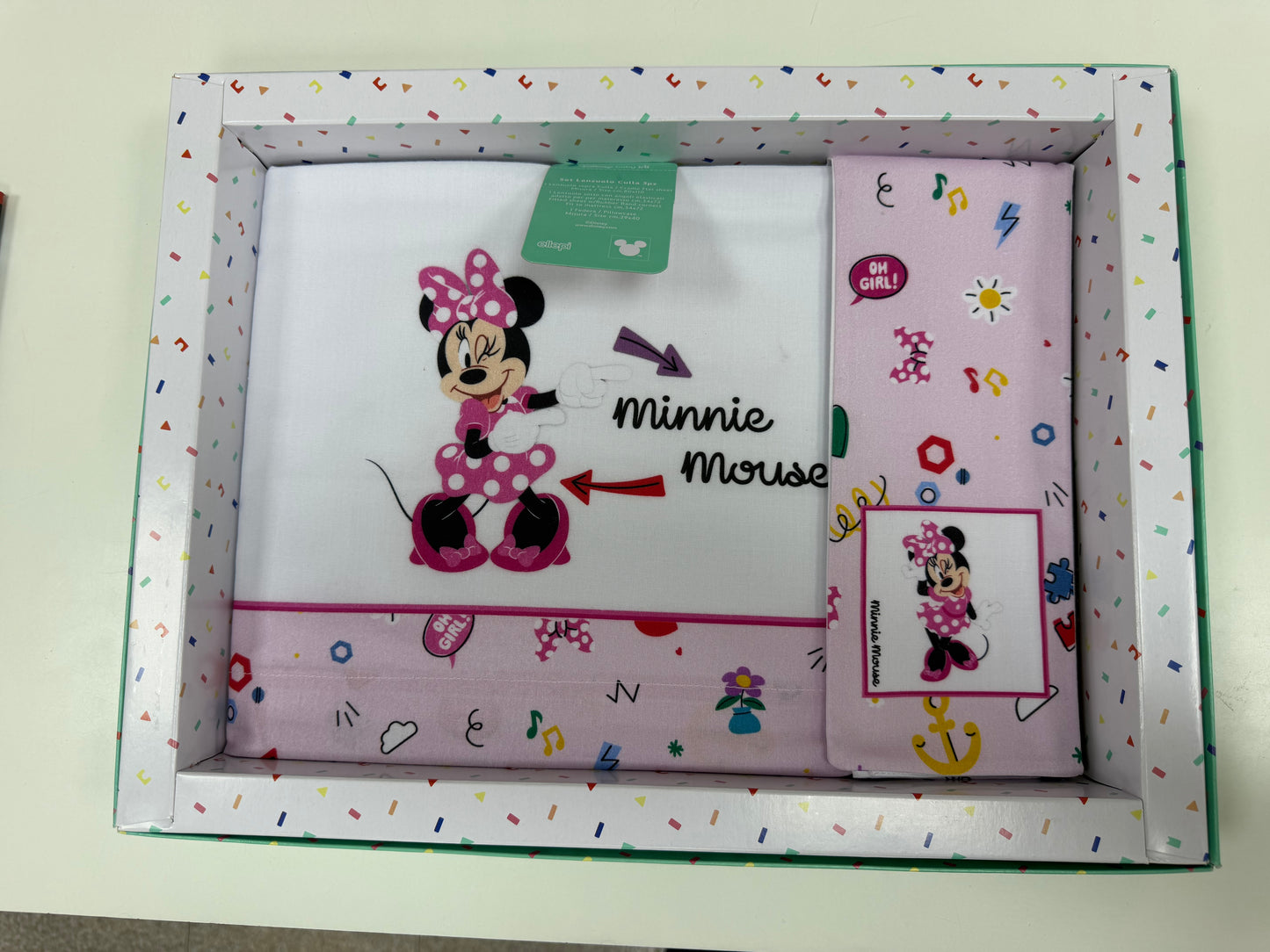 Completo Disney Lenzuola 3 Pezzi Carrozzina
