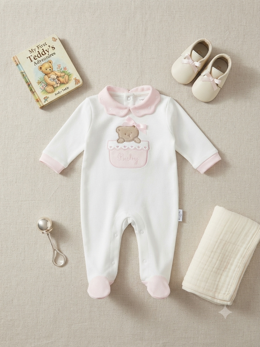 Tutina in caldo cotone neonato LES JOLIE