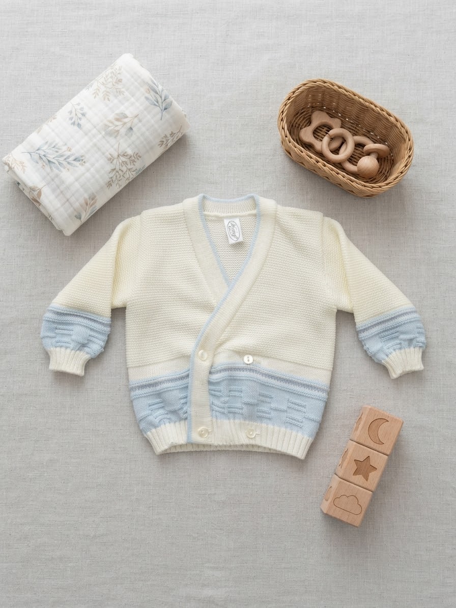 INCROCIATINO GOLFINO NEONATO LANA nancy baby