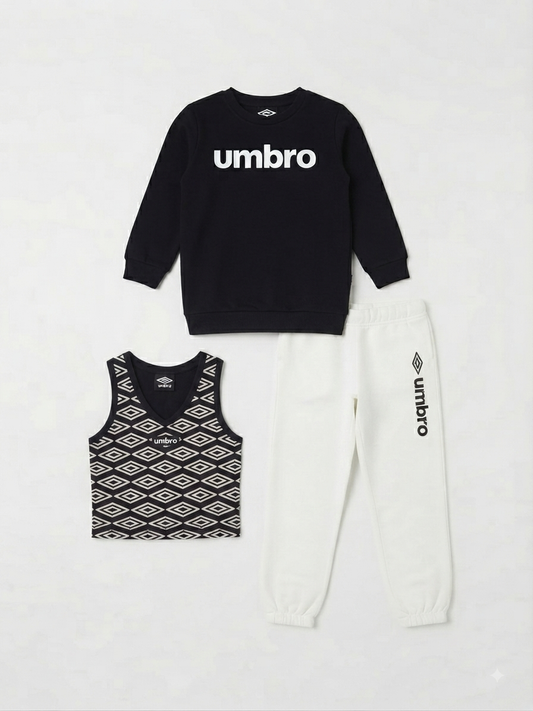Tuta umbro cotone ragazza 3 pezzi