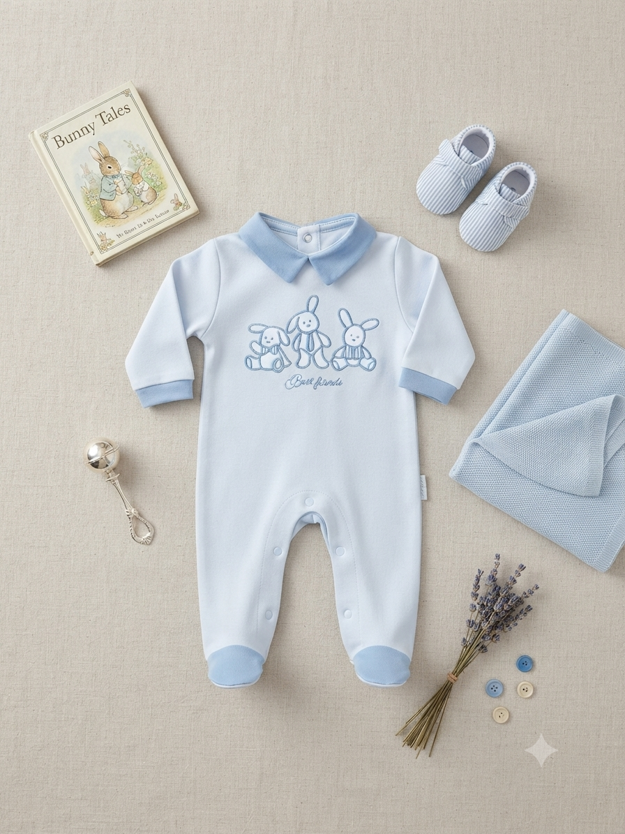 Tutina in caldo cotone neonato LES JOLIE