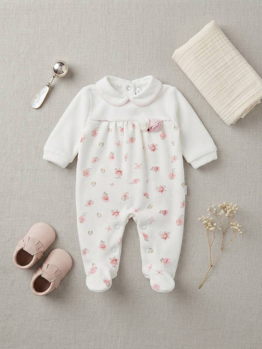 Tutina pastello ciniglia rose 26a