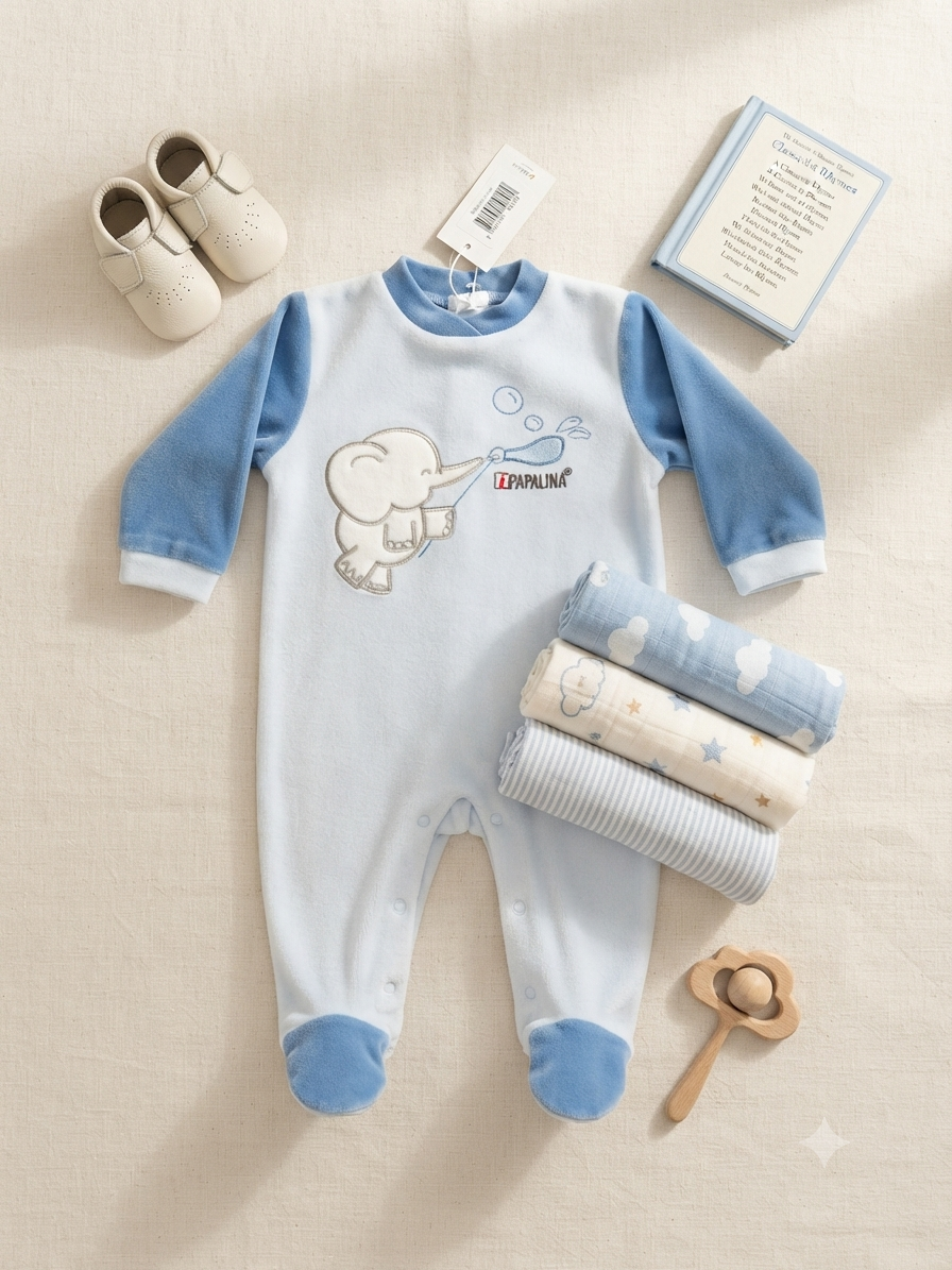 Tutina in ciniglia neonato BABY PAPALINA