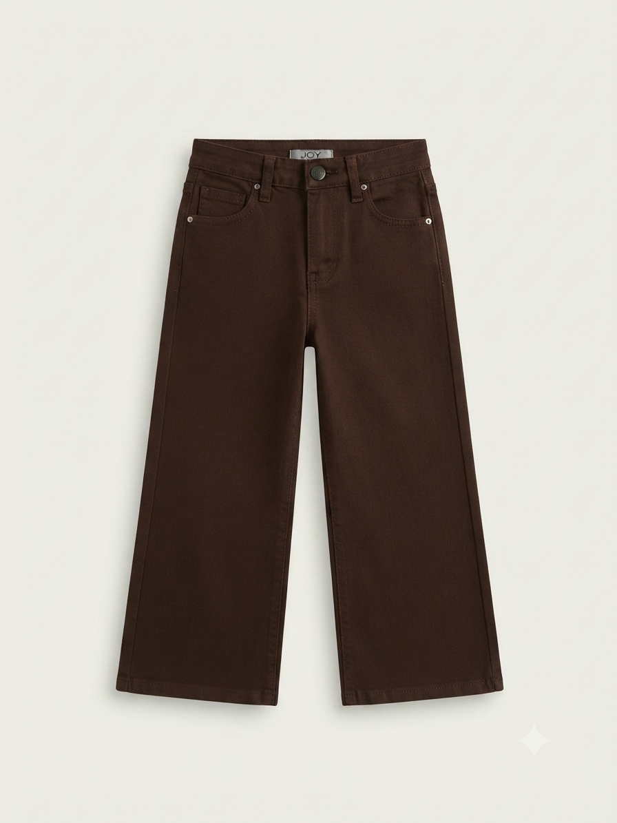 Jeans Bambina Basic marrone