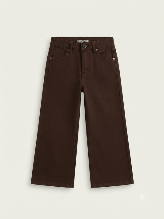 Jeans Bambina Basic marrone