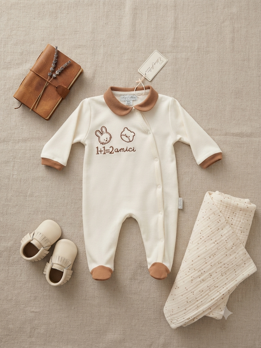Tutina in caldo cotone neonato LES JOLIE