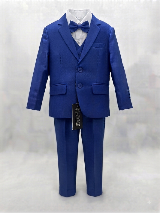 Abito blu monopetto elegance