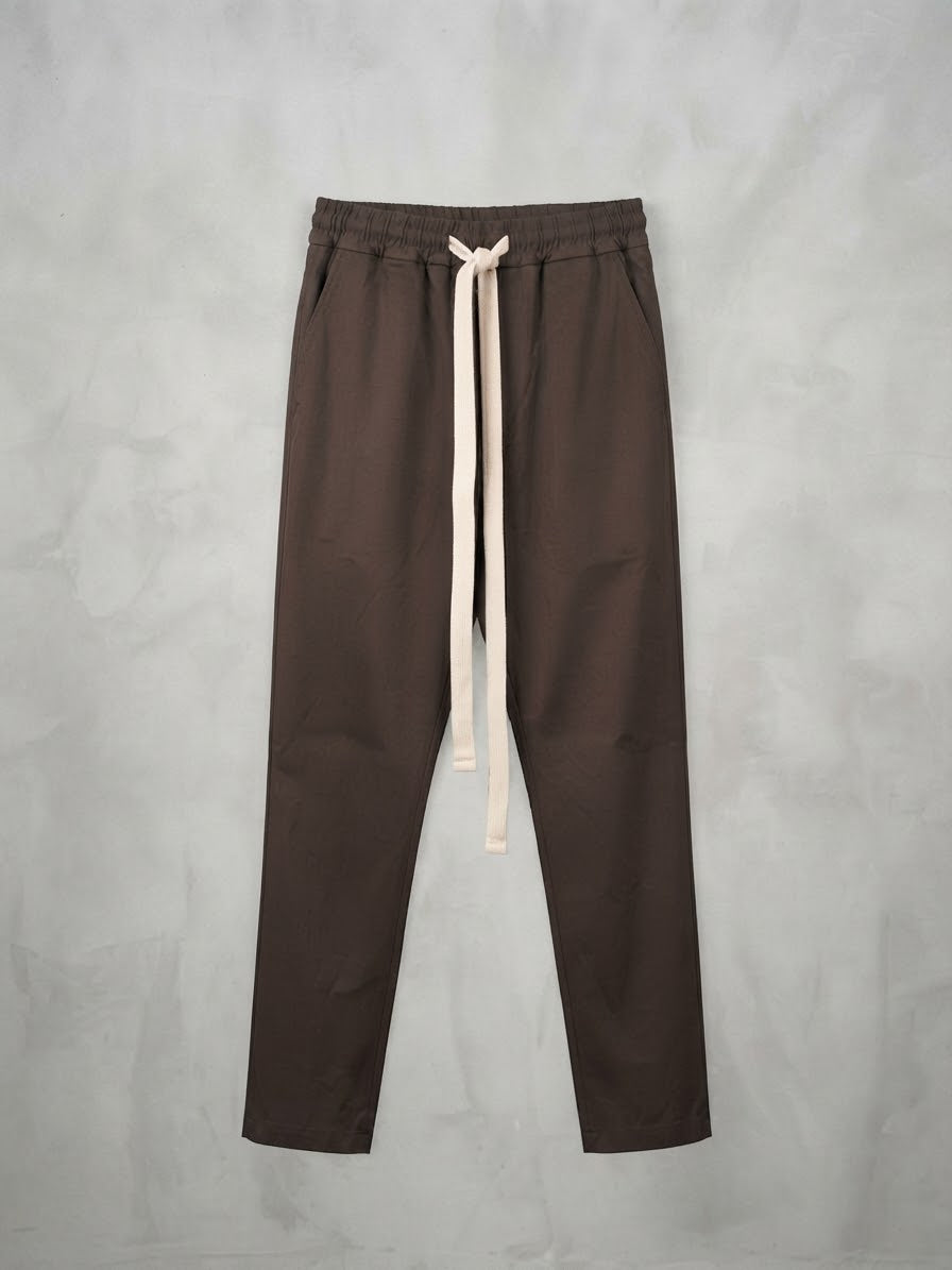 Pantaloni Jogger a Tinta Unita con Coulisse