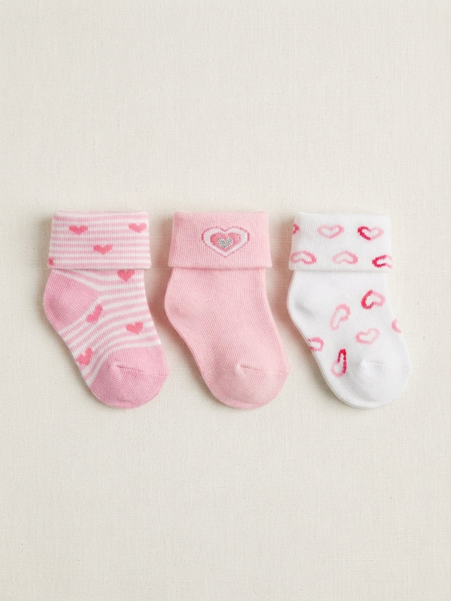 Tris Calzini neonato in cotone mafer