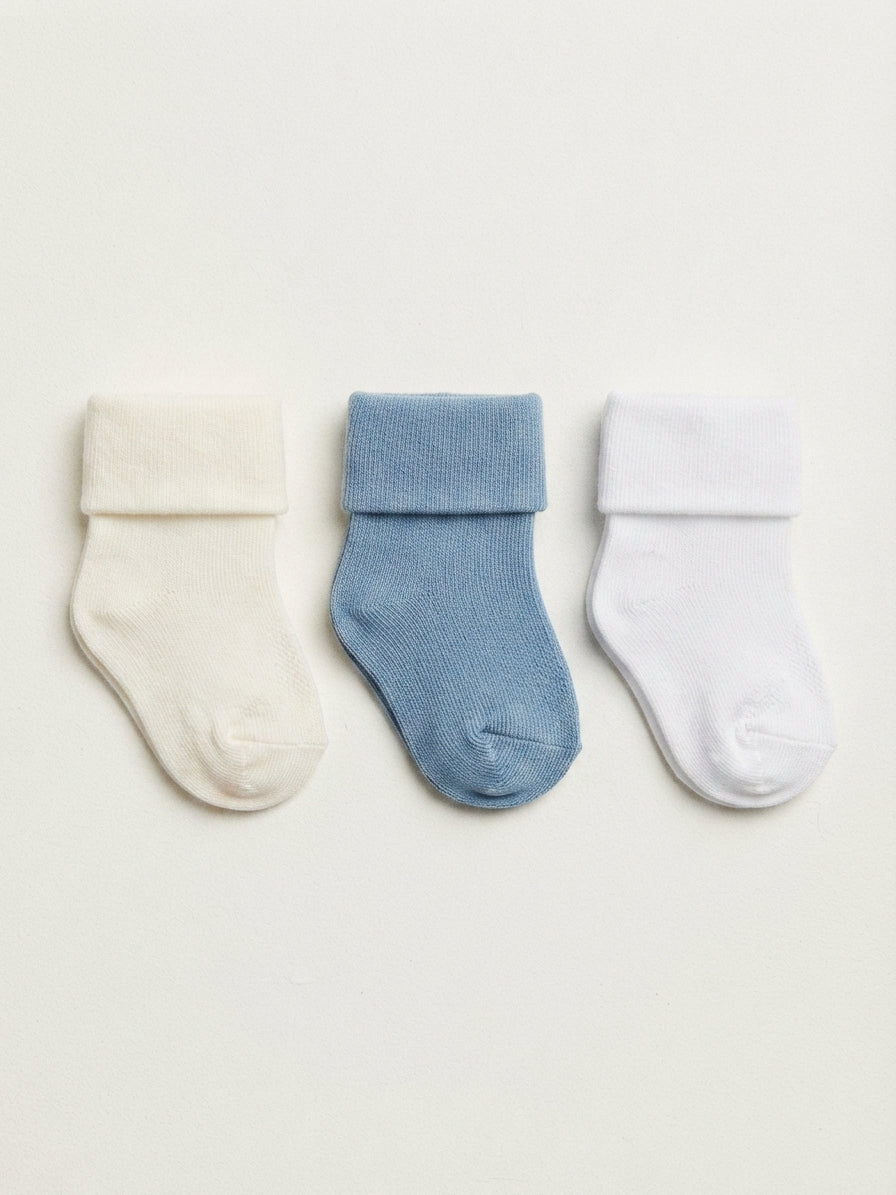 Tris Calzini neonato in cotone mafer