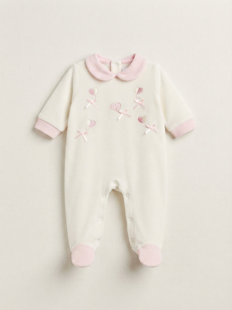 Tutina in ciniglia neonato Batuffolini