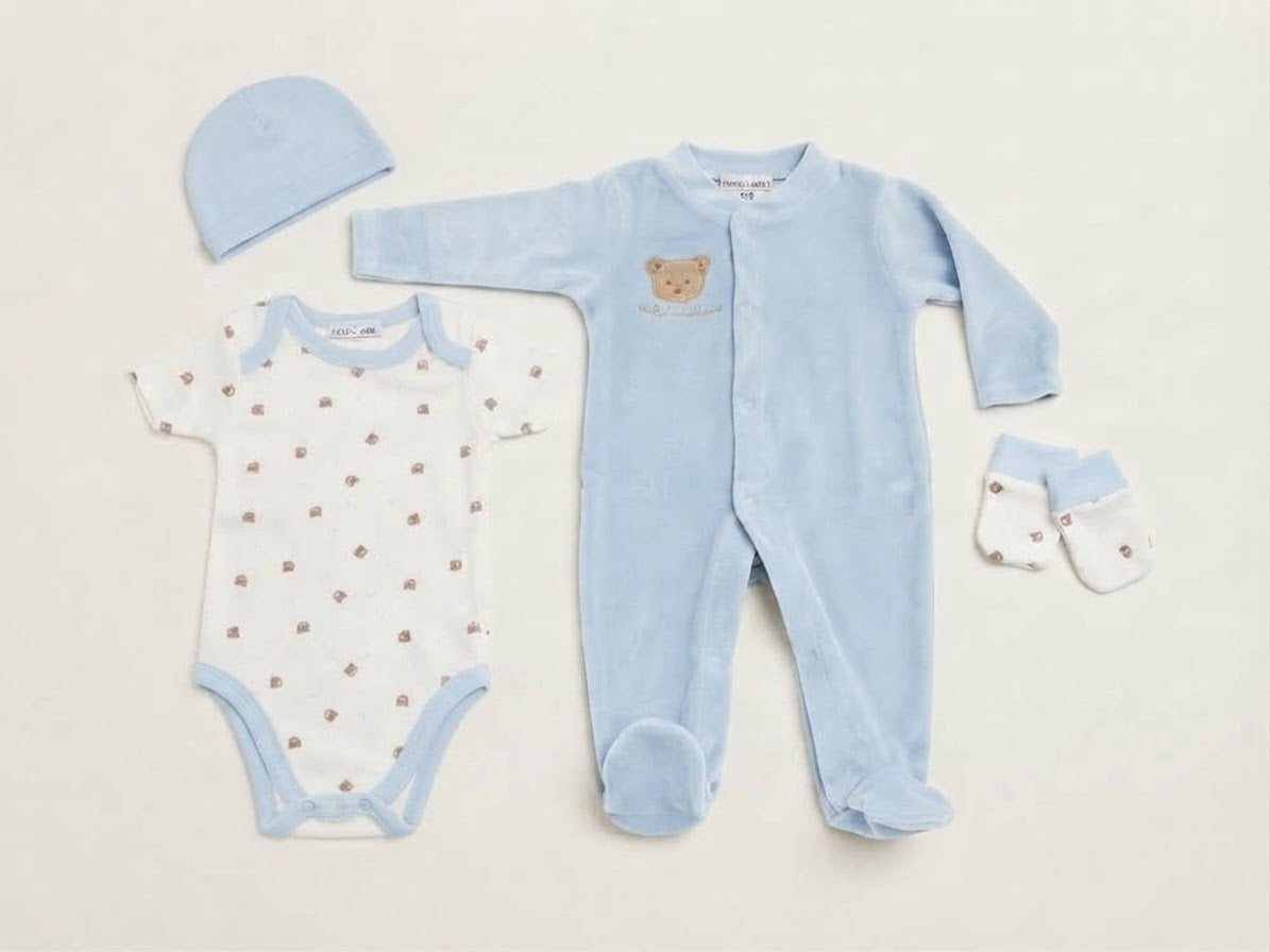 Set Nazareno Gabrielli teddy 4 pezzi 3590