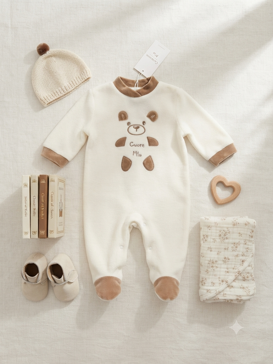 Tutina in ciniglia neonato piccole emozioni