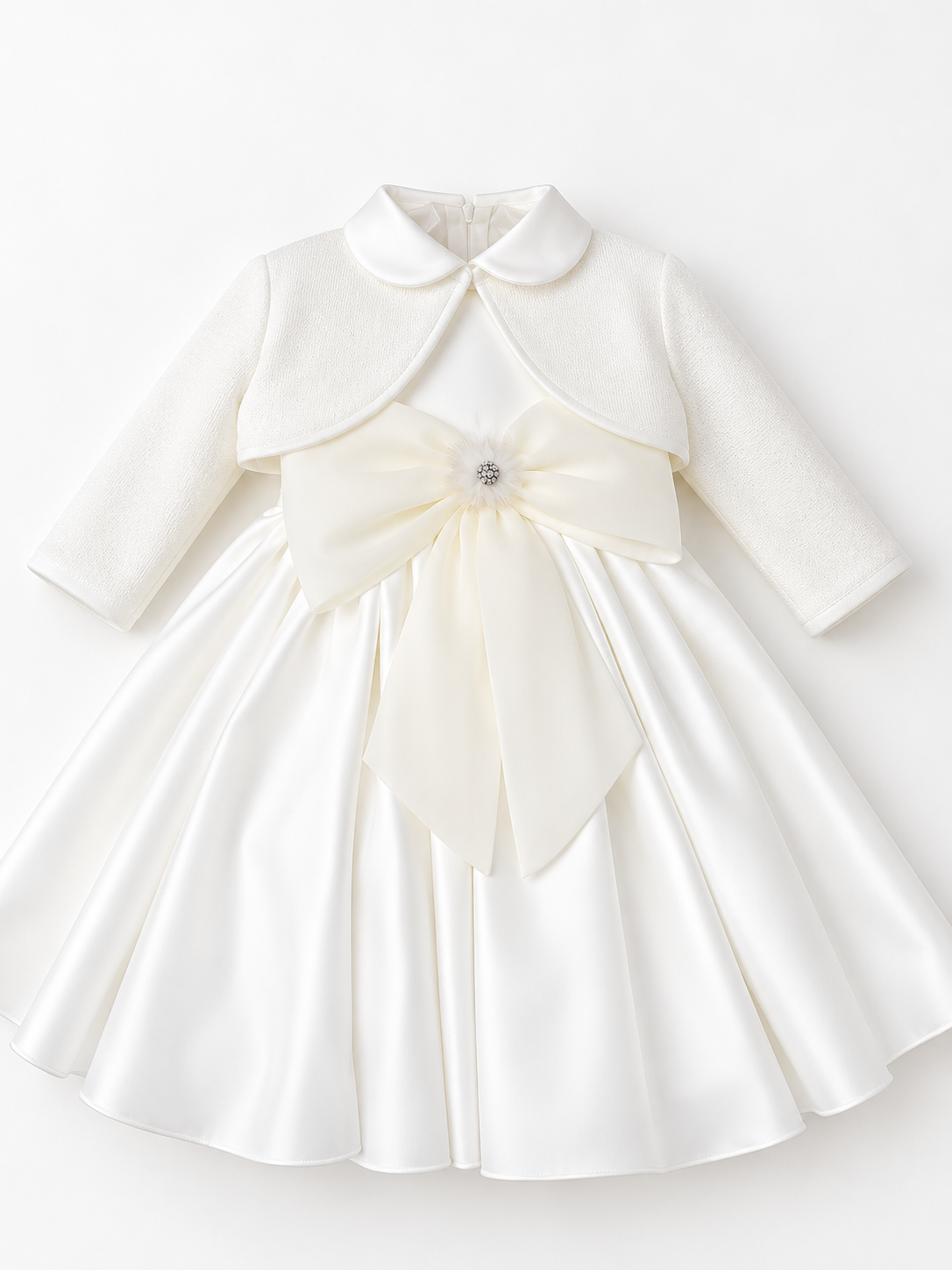 Abito battesimale neonata chiffon nazareno Gabrielli 4101