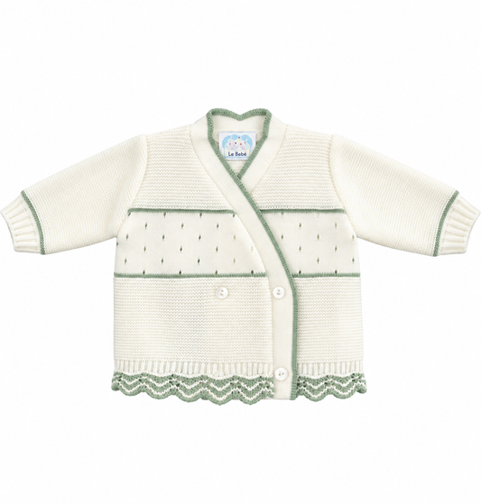 INCROCIATINO GOLFINO NEONATO LANA la rocca