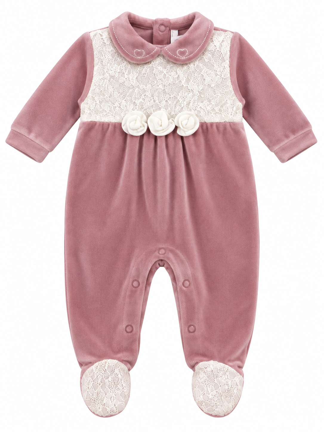 Tutina in ciniglia neonata PASTELLO