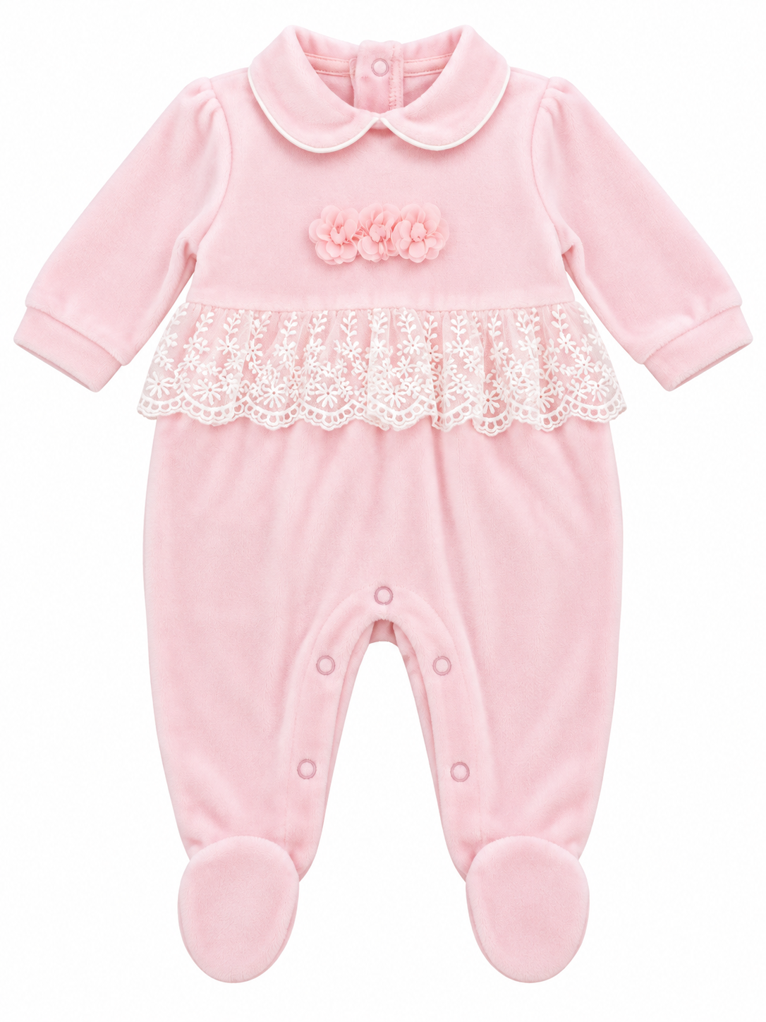 Tutina in ciniglia neonata PASTELLO
