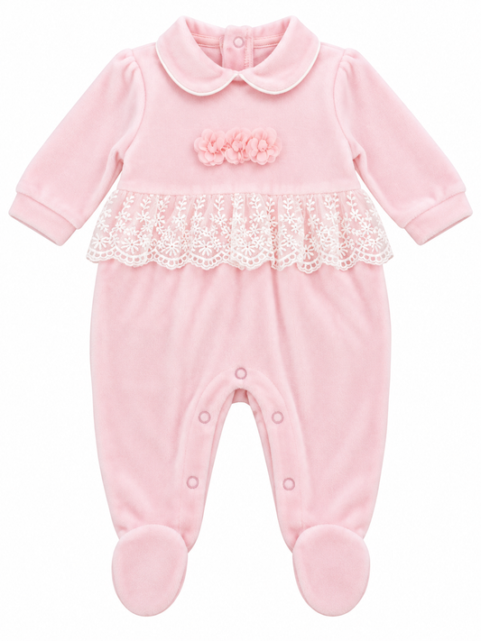 Tutina in ciniglia neonata PASTELLO