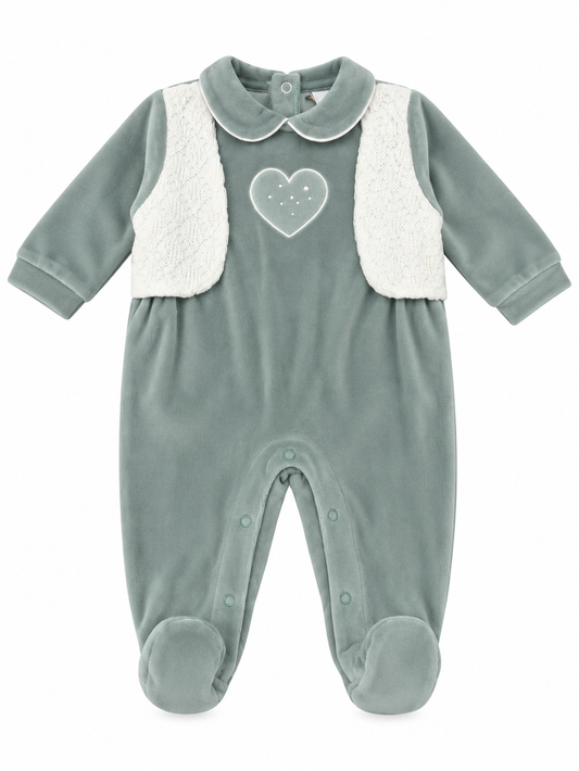 Tutina in ciniglia neonata PASTELLO 24a