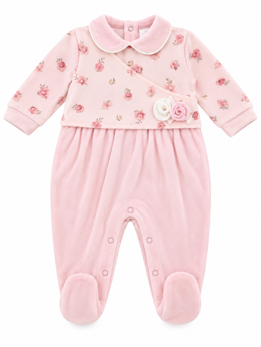 Tutina in ciniglia neonata PASTELLO 26a