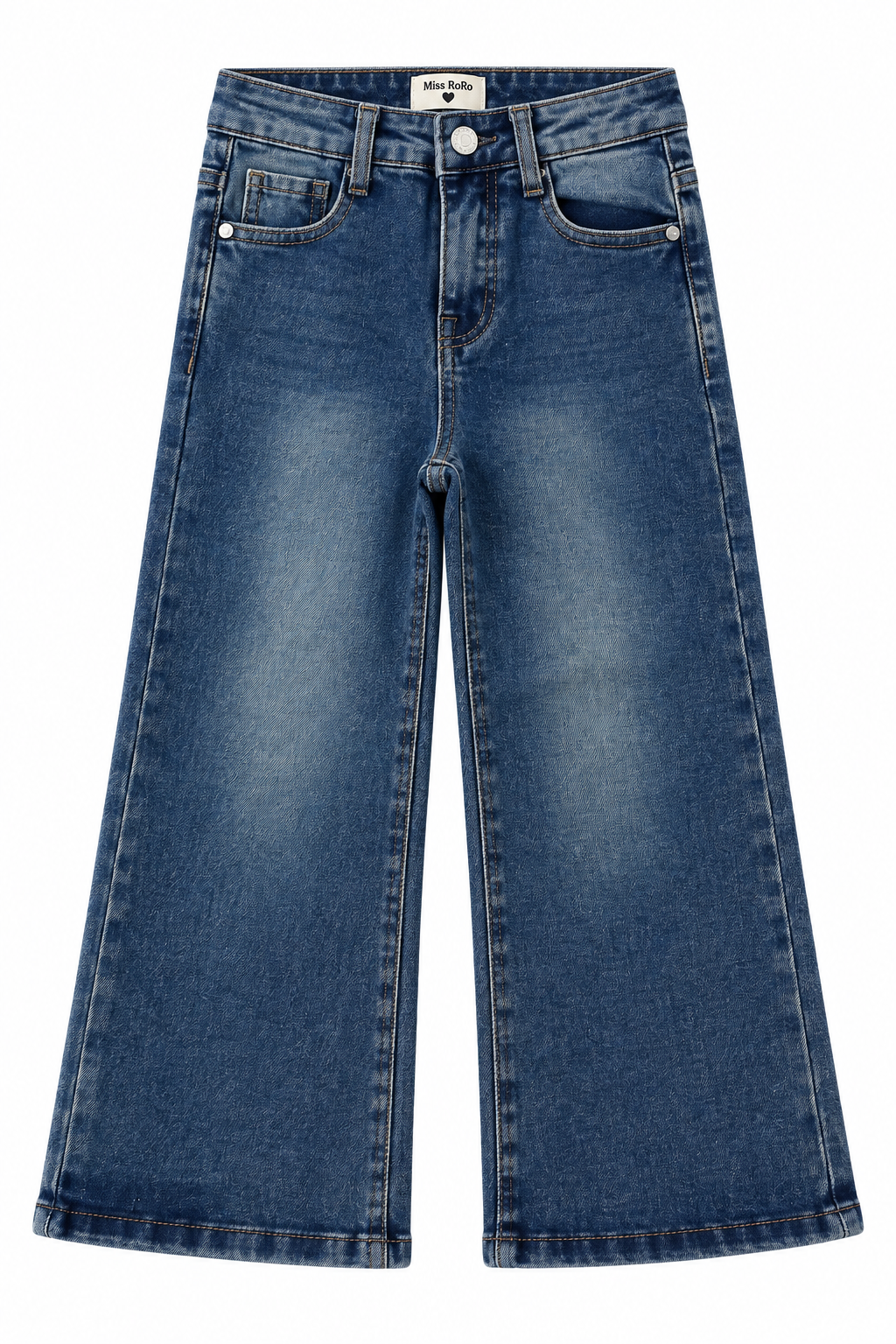 Jeans tasca glitter wide leg